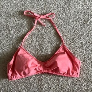 Victoria Secret Salmon Pink Bikini Halter Triangle Top Size Medium